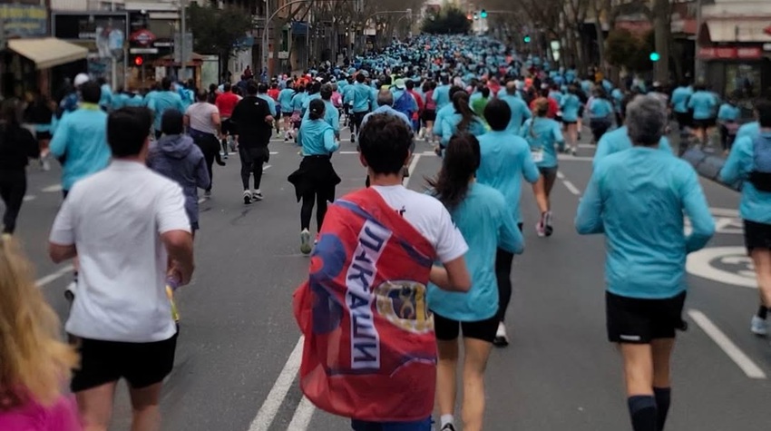 ĐORĐE SAVIĆ RAN THE MADRID MARATHON CARRYING THE FLAG OF HIS CITY